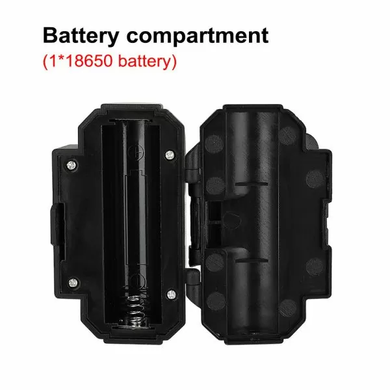 Налобный аккумуляторный фонарь wx611 800лм с 4 режимами работы 8х4,5х4 см. черный 127181bls фото