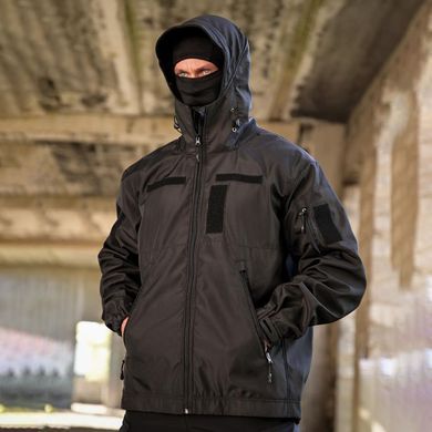 Тактическая форма Dementioz Softshell на флисе чёрная размер S buy97508bls-S фото