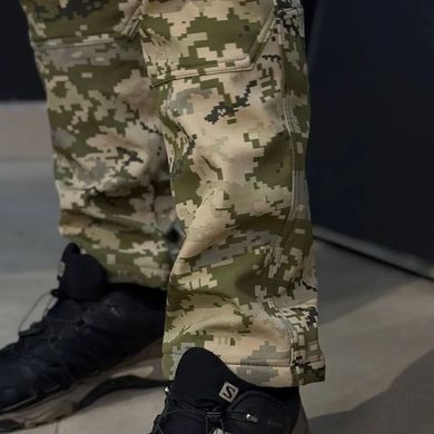 Тактичні штани Softshell&nbsp;на флісі піксель розмір S skl8050bls-S фото