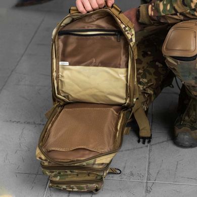 Влагозащищенный Рюкзак 25л с системой MOLLE / Походный Ранец на 5 отделений мультикам 25х15х42 см 13173bls фото
