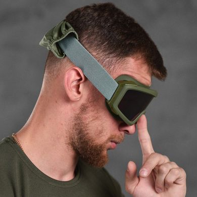 Защитные очки - маска WT-12 с 3 сменными линзами и чехлом олива buy87469bls фото