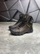 Мужские износостойкие Берцы с патриотическим принтом / Демисезонные ботинки с мембраной коричневые размер 40 БРЦ-2/3053 Brown GXbls-40 фото 10