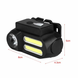 Налобный аккумуляторный фонарь wx611 800лм с 4 режимами работы 8х4,5х4 см. черный 127181bls фото 4