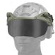 Защитные флип очки на шлем Fast с 2-мя сменными линзами олива bkrокуляриbls-о фото 1