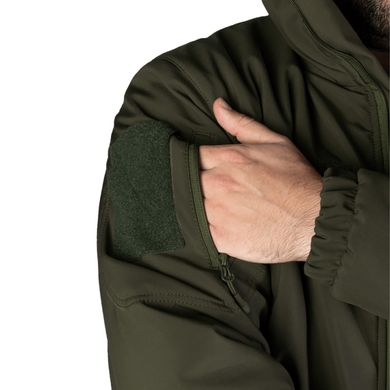 Мужская зимняя Куртка с синтетическим утеплителем и флисовой подкладкой / Форменная верхняя одежда CamoTec Cyclone SoftShell олива размер L sd6613bls-L фото