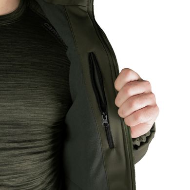 Мужская зимняя Куртка с синтетическим утеплителем и флисовой подкладкой / Форменная верхняя одежда CamoTec Cyclone SoftShell олива размер L sd6613bls-L фото