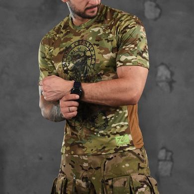 Футболка 7.62 Tactical Coolpass з принтом Воїн мультикам розмір S buy88087bls-S фото