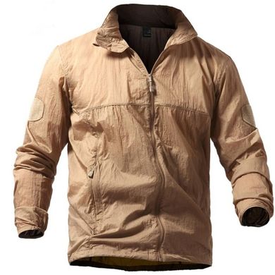 Літня Чоловіча Куртка Pave Hawk з капюшоном / Легка Вітровка койот розмір M for01103bls-M фото