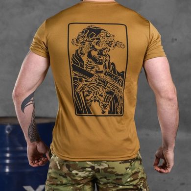 Потовідвідна чоловіча футболка Odin coolmax з принтом "Welcome" койот розмір M buy85515bls-M фото