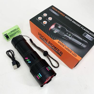 Ручний ліхтар Bailong Night Vision NV-708 з функцією Power Bank чорний 18,8x6x4,8 см ws43694bls фото