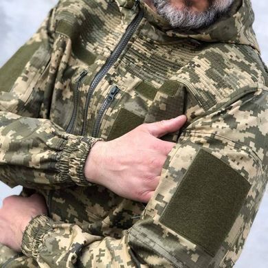 Тактична форма G10 Куртка з капюшоном + Штани з кишенями під наколінники піксель розмір S for04450bls-S фото