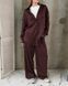 Женский костюм Sansara Рубашка с длинным рукавом + Брюки шоколадный One Size buy95939bls фото 6