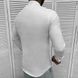 Вышитая мужская Рубашка Vareti на длинный рукав / Стильная Вышиванка с Патриотическим орнаментом в белом цвете размер S 50028bls-S фото 3