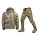 Мужской зимний Комплект Куртка M-TAC + Брюки CamoTec «Stalker Vent» / Полевая форма SoftShell на флисе мультикам размер S sd3551bls-S фото 1