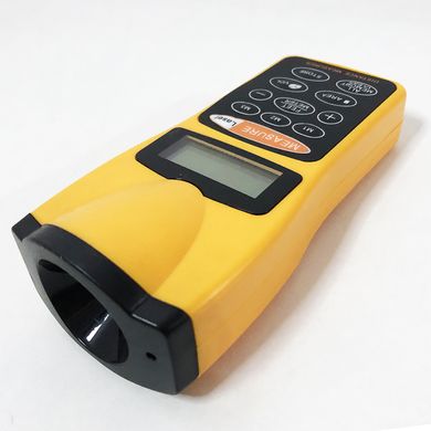 Багатофункціональна Лазерна лінійка EcoTBH 3007 test distance із вбудованим термометром та калькулятором / Ультразвукова рулетка 15х7х5 см ws51774bls фото