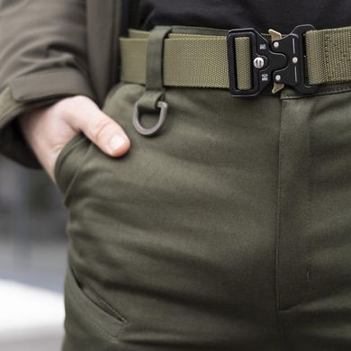 Чоловічі штани карго Pobedov Trousers Tactical бавовна на флісі хакі розмір S pobPNcr1424khbls-S фото
