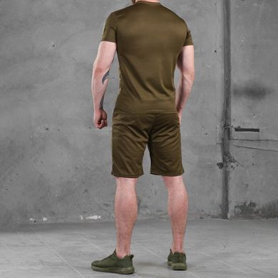 Чоловічий літній комплект Coolmax футболка + шорти олива розмір S buy87403bls-S фото