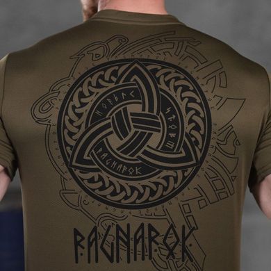Потовідвідна Футболка Coolmax з принтом RAGNAROK та липучками під шеврони олива розмір S buy85881bls-S фото