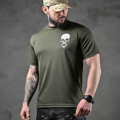 Потоотводная футболка Odin с принтом Skull олива размер XL buy85776bls-XL фото