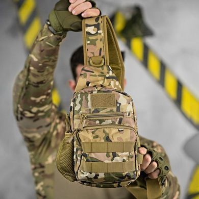 Тактическая нагрудная cумка Practic с системой крепления Molle и велкро мультикам buy91409bls фото