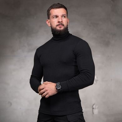 Трикотажний гольф чорний розмір S buy97648bls-S фото