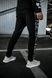 Бавовняні спортивні штани Intruder Dazzle двонитка / Зручні Брюки чорні з камуфляжними вставками розмір S 1617010873bls-S фото 3