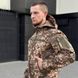 Мужской демисезонный костюм Softshell на флисовой подкладке / Влагозащищенная куртка + брюки "B&L БАТАЛИ" пиксель размер 6XL for00104bls-6XL фото 4